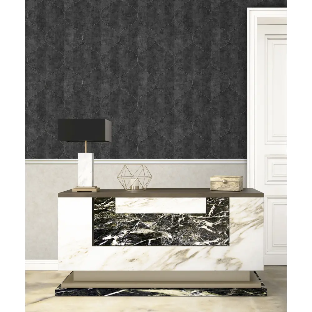 Обои флизелиновые Erismann Bogema темно-серые 1.06 м ЭР60614-06 STLM-2190608 - Вид №4