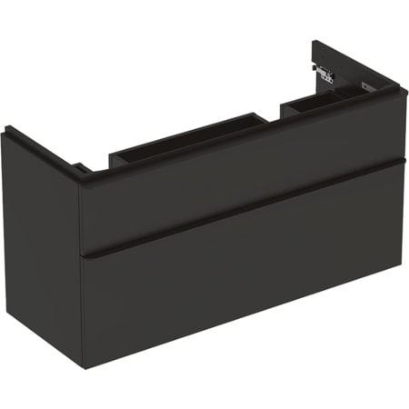 500.356.JK.1 Шкафчик для двойного раковины Geberit Smyle Square, с двумя выдвижными ящиками Geberit  - Вид №5