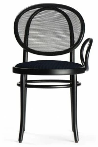 Wiener GTV Design Деревянный стул со спинкой из технической сетки и подлокотником N.0