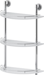 082 Полка полукруглая с ограничителем 40 см тройная NОS FBS Nostalgy