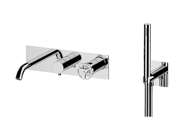 Однорычажный утопленный набор ванны с пластиной Remer Rubinetterie Chrono ARCH-00056657