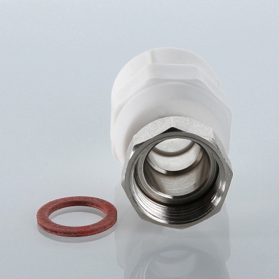 VTp.708.0.03206 Фитинг полипропиленовый с накидной гайкой Valtec 32 мм x 1"  - Вид №2