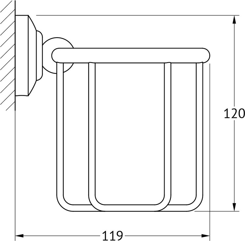 STI 523 Держатель для освежителя Treesseci 3SC Италия STILMAR ANTIQUE BRONZE - Вид №1