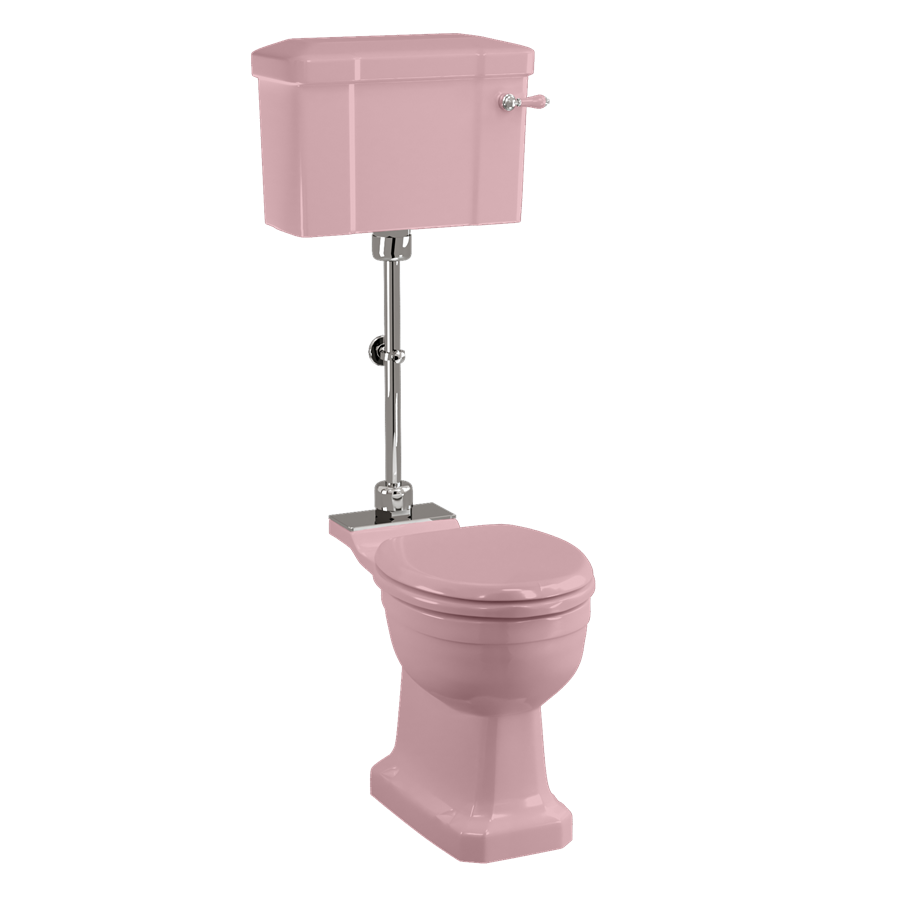 Burlington Bespoke Bespoke Confetti Pink Стандартный средний унитаз с 520 рычажным бачком P5 PINK T33 CHR C1 PINK 