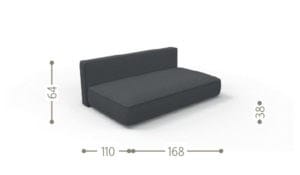 Садовый диван с полуостровом Talenti Cliff Decò ARCH-00087599 - Вид №10