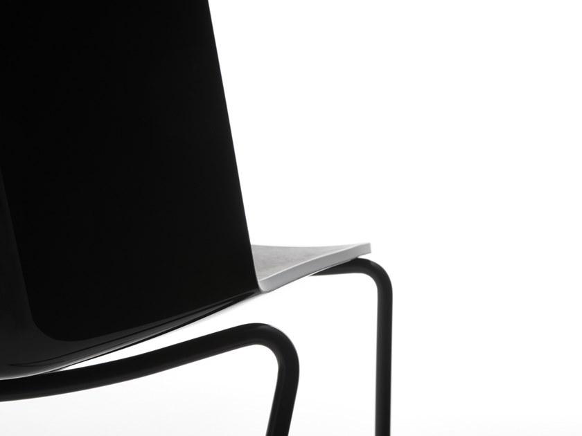 MDF Italia Табурет из полипропилена на санках со спинкой Aïku sun-id-1366266 - Вид №6