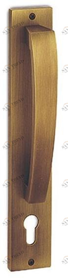 Pasini Ручка латунная с замком Quadrata 0117 