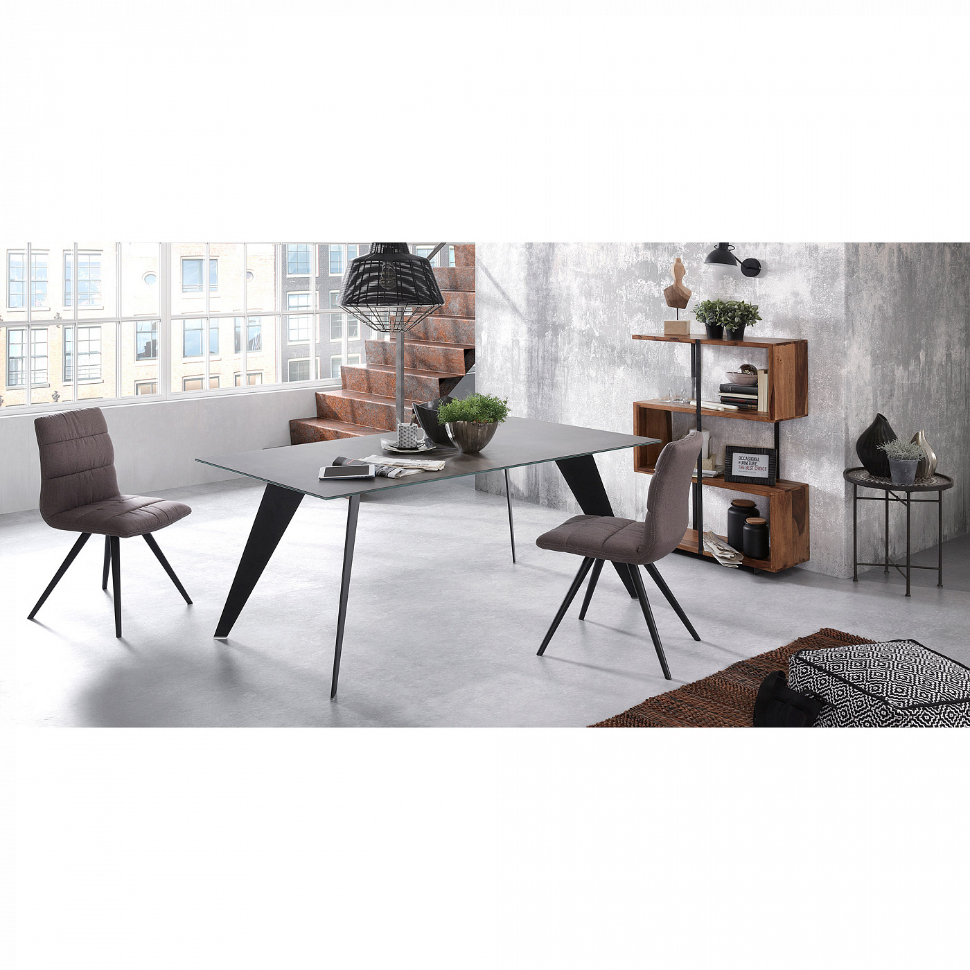 058592 Настенный светильник Odalis черный La Forma Offelis  - Вид №1