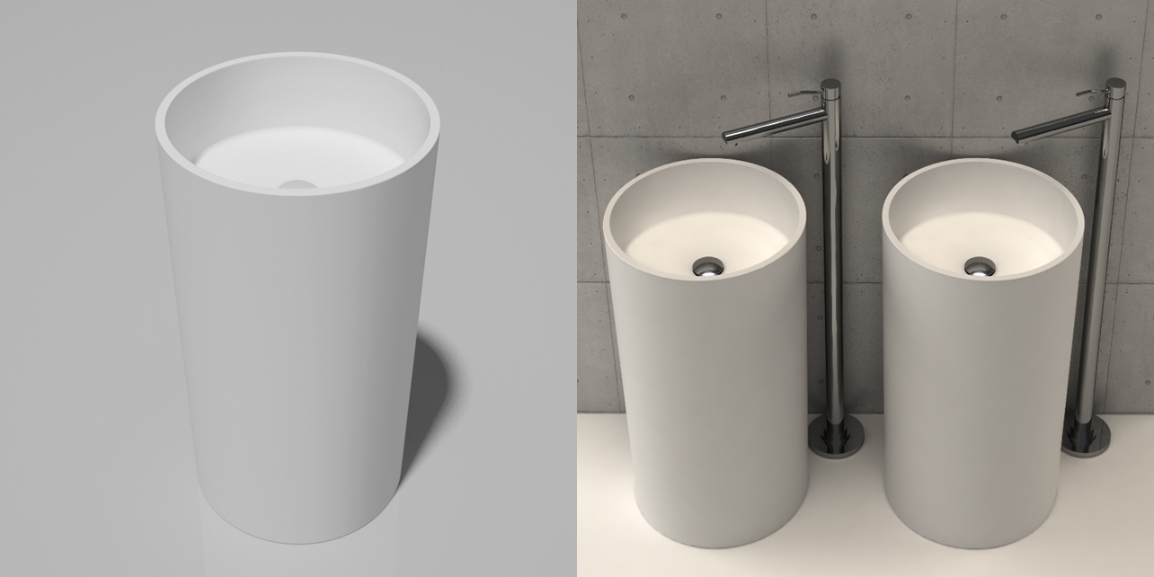 CRL0503 Накладная раковина на столешницу  круглая Dimasi  - Вид №1