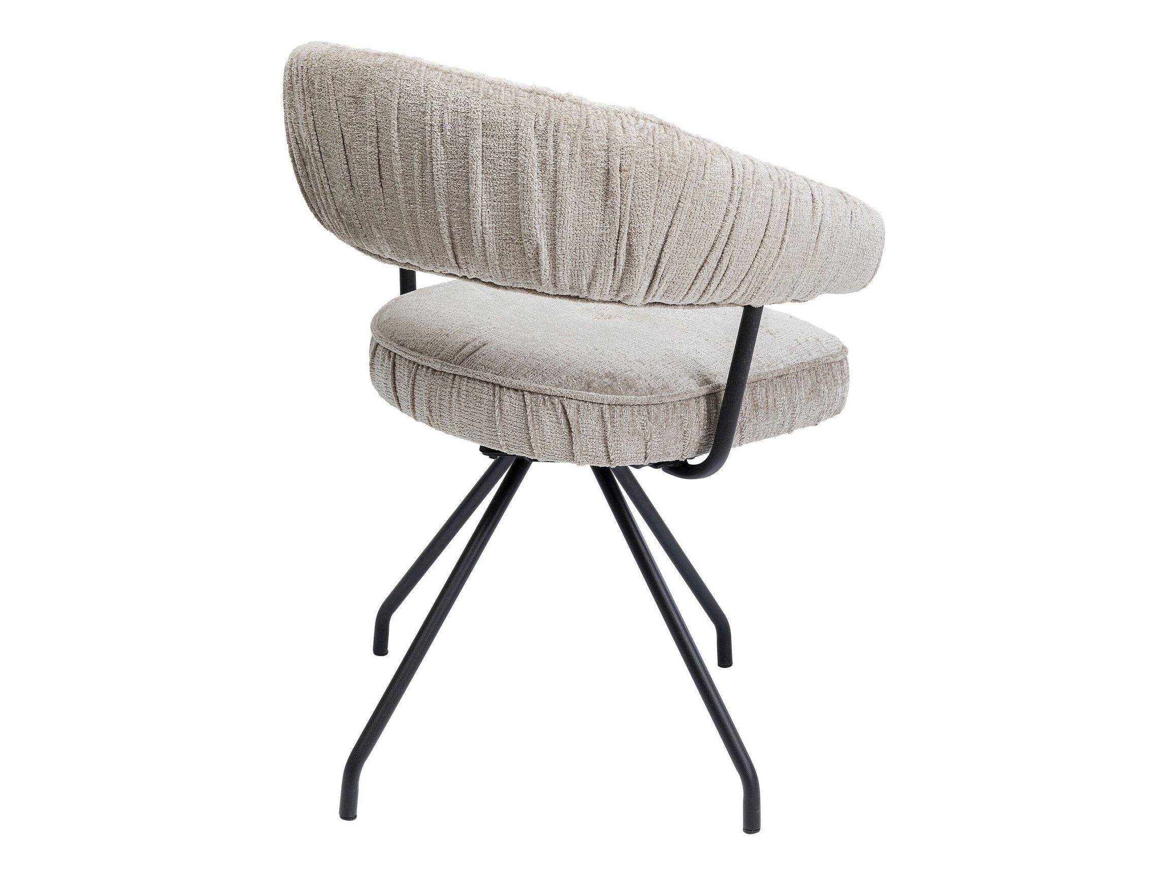 Тканевый поворотный стул с подлокотниками KARE Design ARABELLA ARCH-00028051 - Вид №3