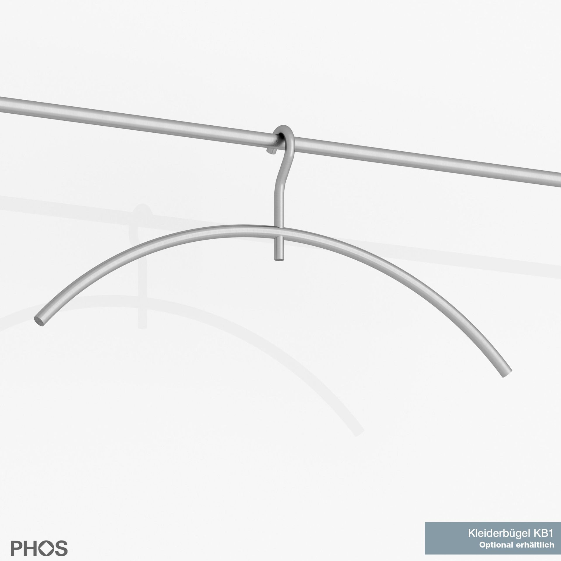 G4-1200-Eiche Вешалка настенная, широкая, с полкой из дуба, ширина 120 см PHOS  - Вид №4