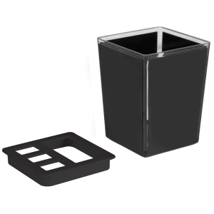 Стакан для зубных щеток BEROSSI Spacy в стильном базальтовом цвете 89377112