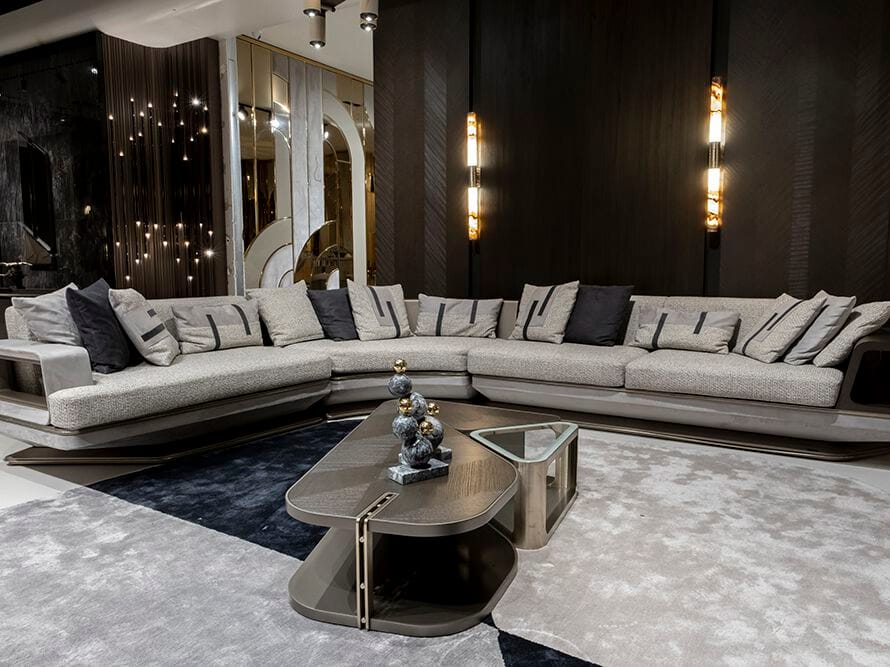 Угловой диван из ткани Zebrano Athena ARCH-00068915 - Вид №5