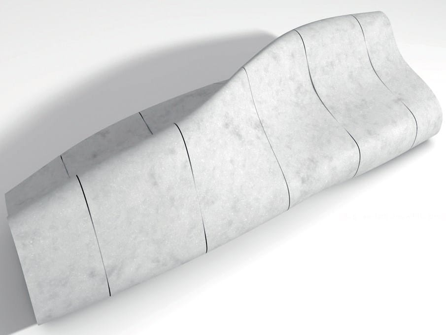 Реконструированная каменная скамья со спинкой Viscio Urban Design ROLL ARCH-00135413 - Вид №3