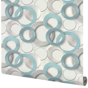 Обои флизелиновые Wall Decor Турин зеленые 1.06 м 75156-17