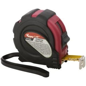 Рулетка Курс 17147 с прорезиненным корпусом, 7.5 м x 25 мм