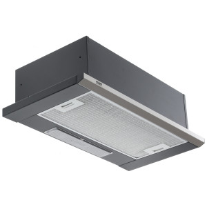 1126802 Вытяжка телескопическая KRONA KAMILLA Slim 2M 600 черный/серебристый