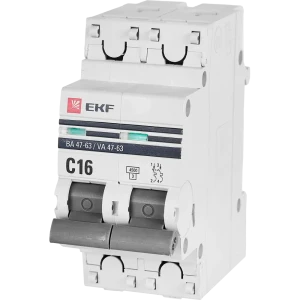 Автоматический выключатель EKF ВА47-63 для защиты электросетей 82421245