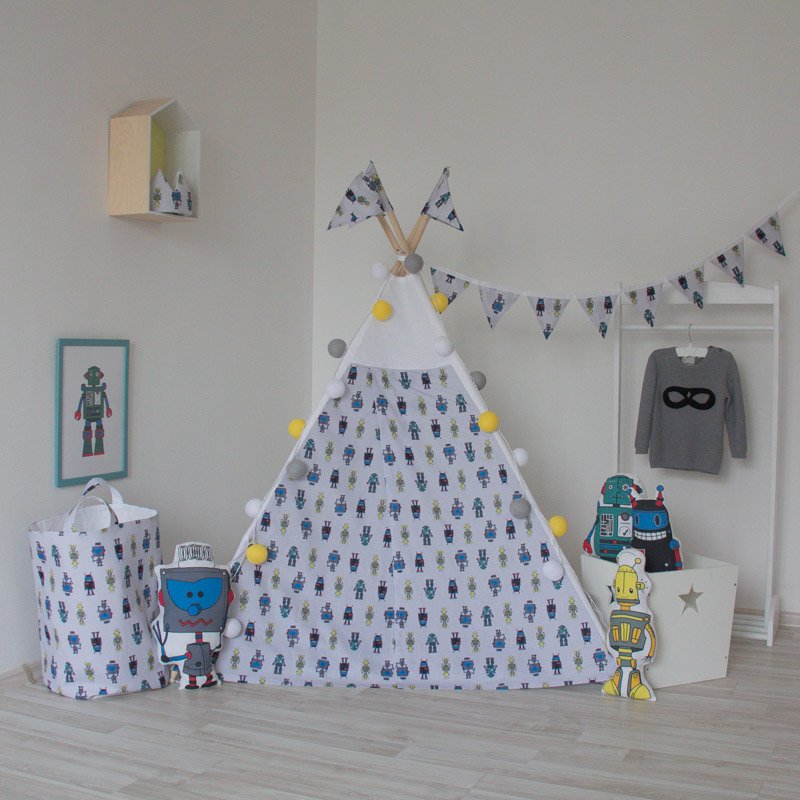 Гирлянда из флажков Robots VAMVIGVAM  282197 Белый;зеленый Santreyd  - Вид №4