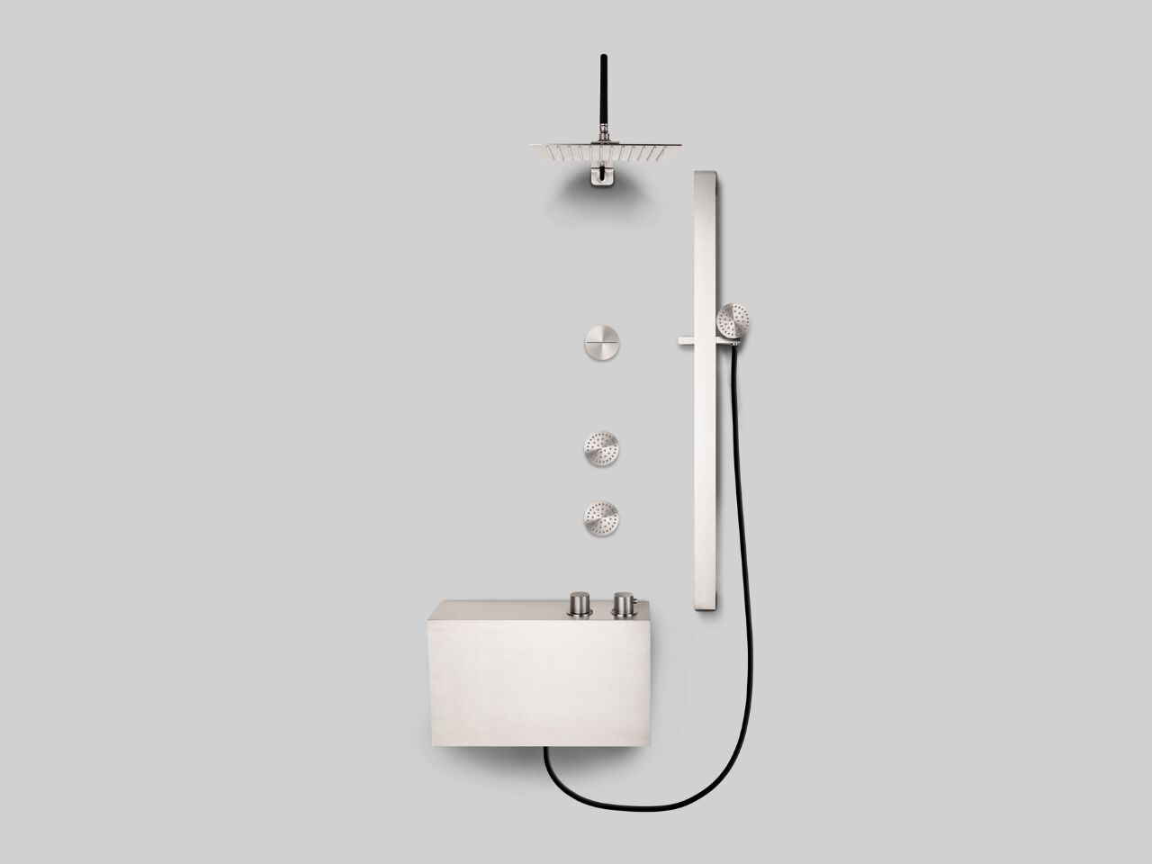 Стержень из нержавеющей стали с ручным душем Cropelli Alyssia ARCH-00082099 - Вид №3