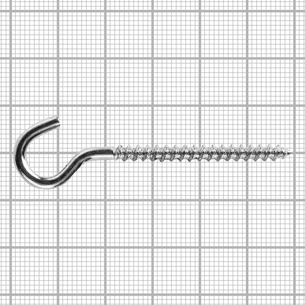 Крюк-полукольцо 3.5x40 мм сталь оцинкованная 4 шт Santreyd STLM-2117476 - Вид №1