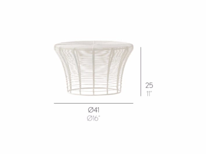 Низкий стул сада нержавеющей стали GANDIABLASCO Арам ARCH-00128154 - Вид №11