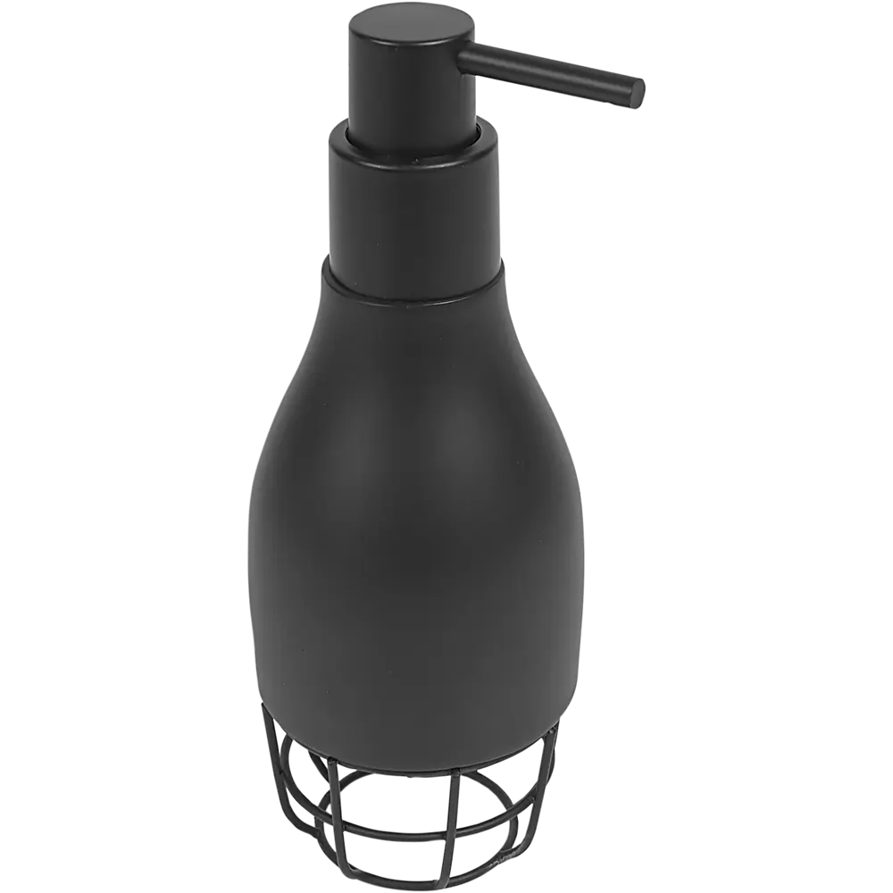 Дозатор для жидкого мыла Vidage Wyron полирезина цвет чёрный STLM-2116725