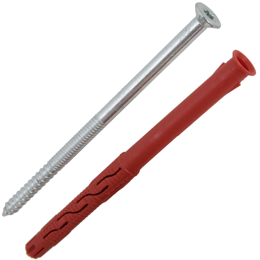 Дюбель фасадный Hilti HRD-С 10x140 мм нейлон/оцинкованная сталь цвет красный 4 шт. 82656592 STLM-2085290  - Вид №1