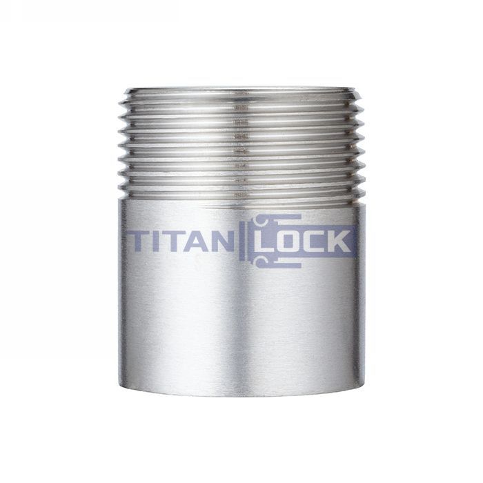 Ниппель приварной нержавеющий (полусгон), нар. резьба, DN8, TL8HRT TITAN LOCK  - Вид №2