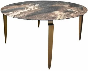 Garbarino Круглый обеденный стол из мрамора Mesa Mesa d 130