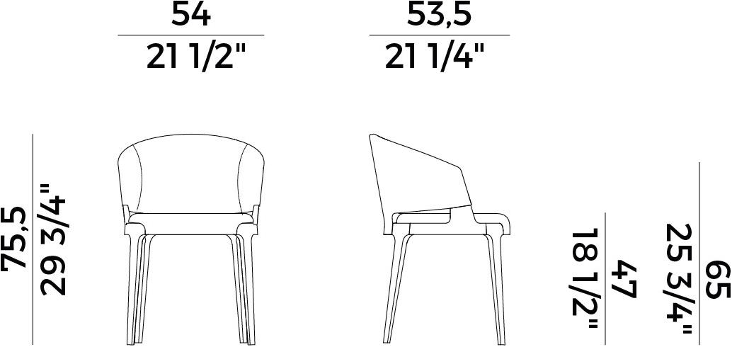 Potocco Стул с подлокотниками Velis 942/pa - Вид №6