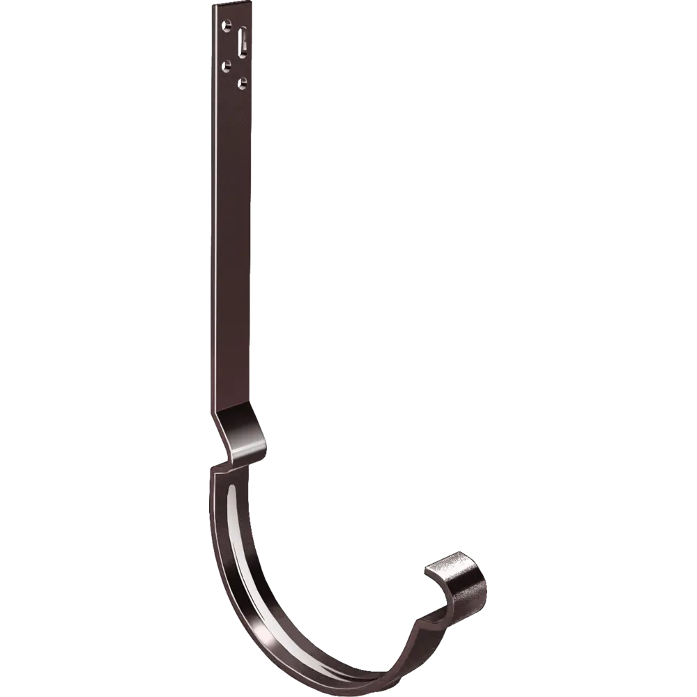 Кронштейн для желоба длинный полоса 125 мм цвет шоколад Grand Line STLM-2107106