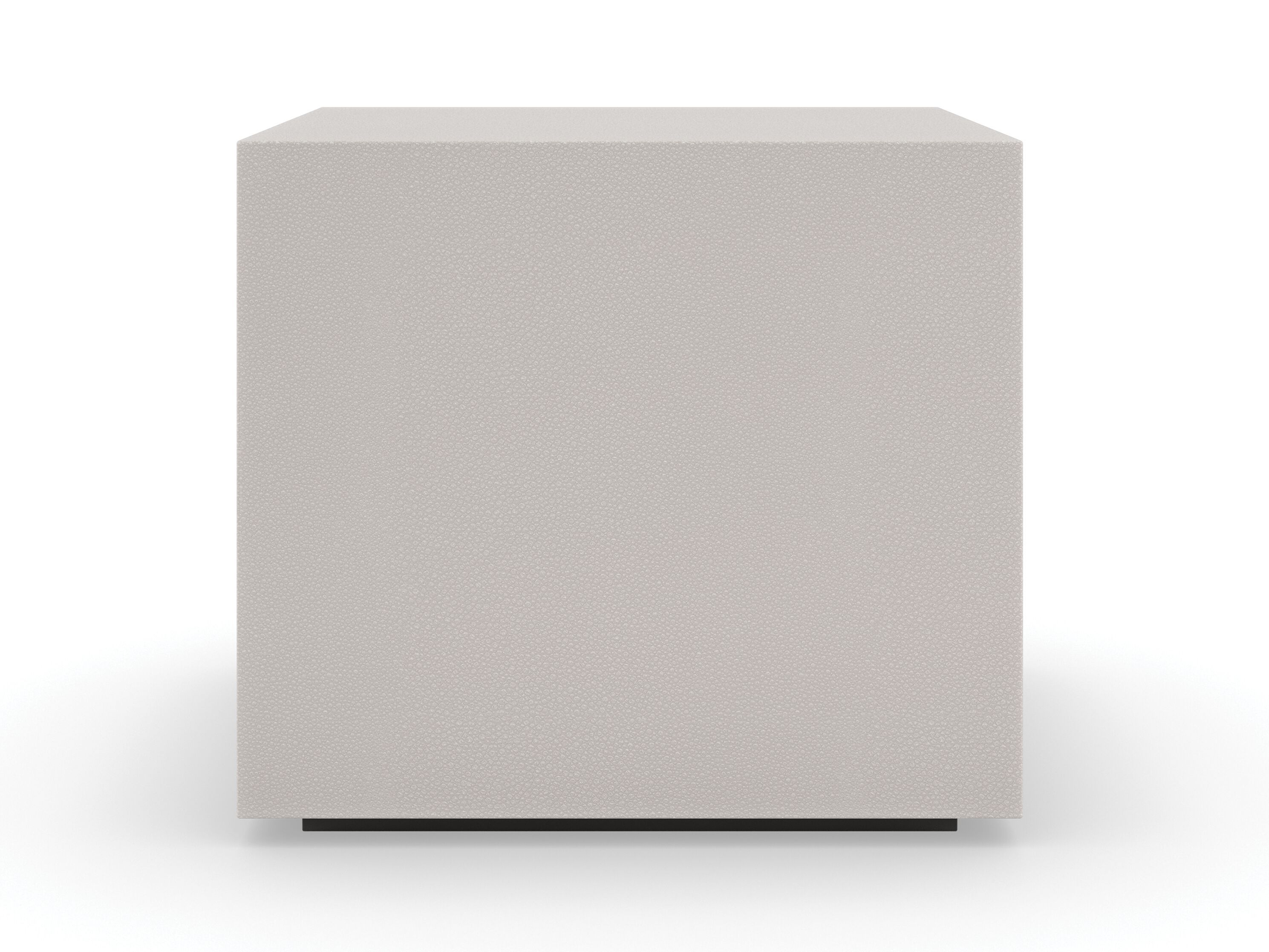 Модульный квадратный журнальный столик из искусственной кожи Caracole SOLID GROUND ARCH-00098312