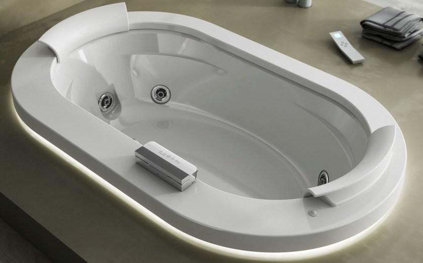 Jacuzzi® Встраиваемая гидромассажная ванна с верхом из Corian® Opalia sun-id-1444778 - Вид №1