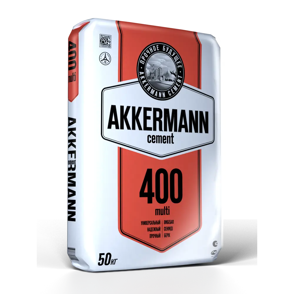 Цемент Akkermann M400 ЦЕМ II А-И 32.5 Н 50 кг STLM-2039891