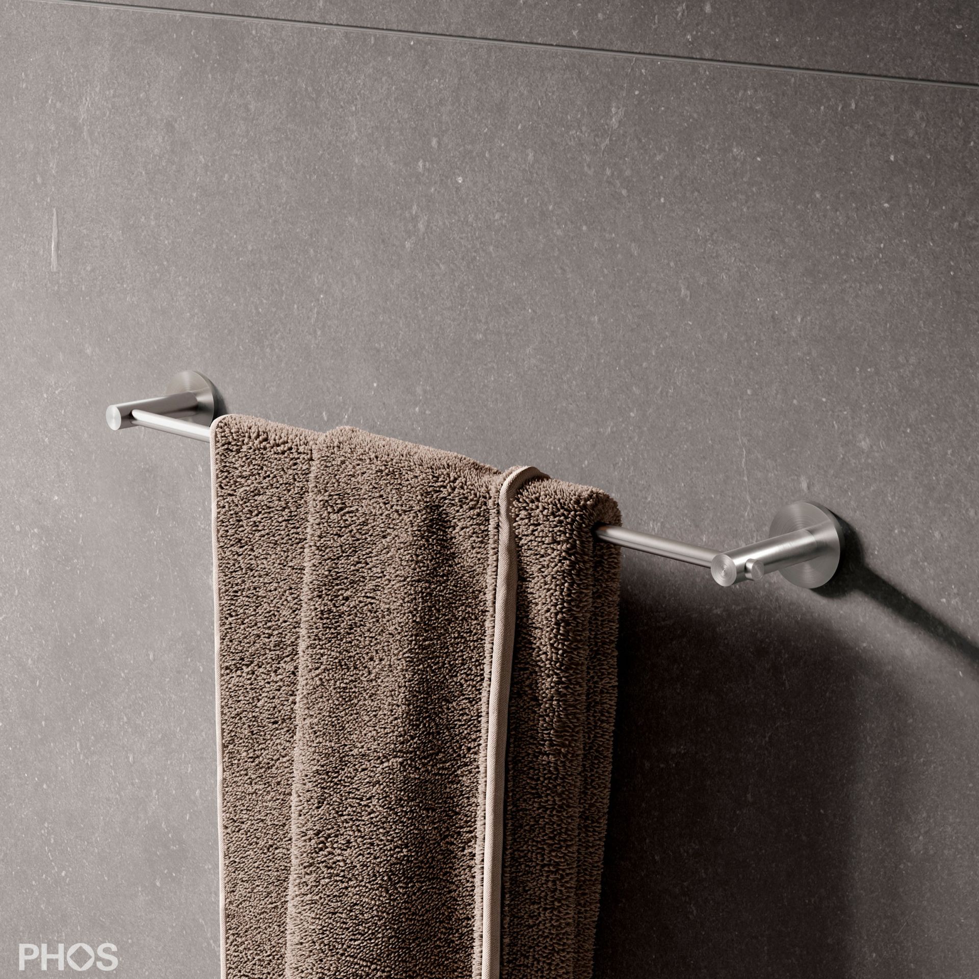 HS20-80-400-K55 Клейкая вешалка для полотенец из серии d, ширина 40 см. PHOS 