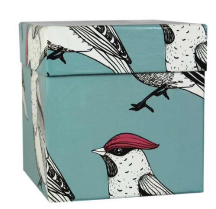 509888 Коробка подарочная "Птица с малиновым гребешком", 9,5 х 9,5 х 9,5 см Santreyd 