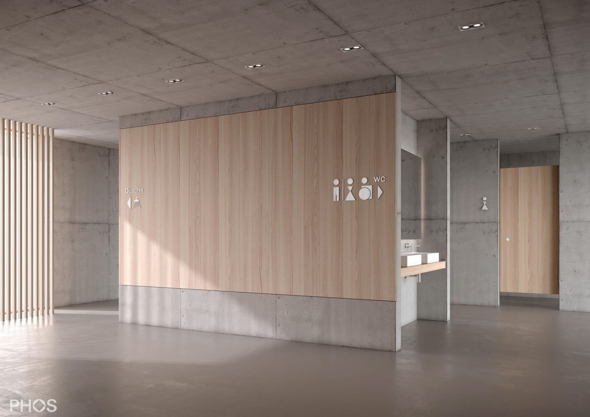 B0101-40 Надпись wc, высота крышки 40 мм PHOS  - Вид №1