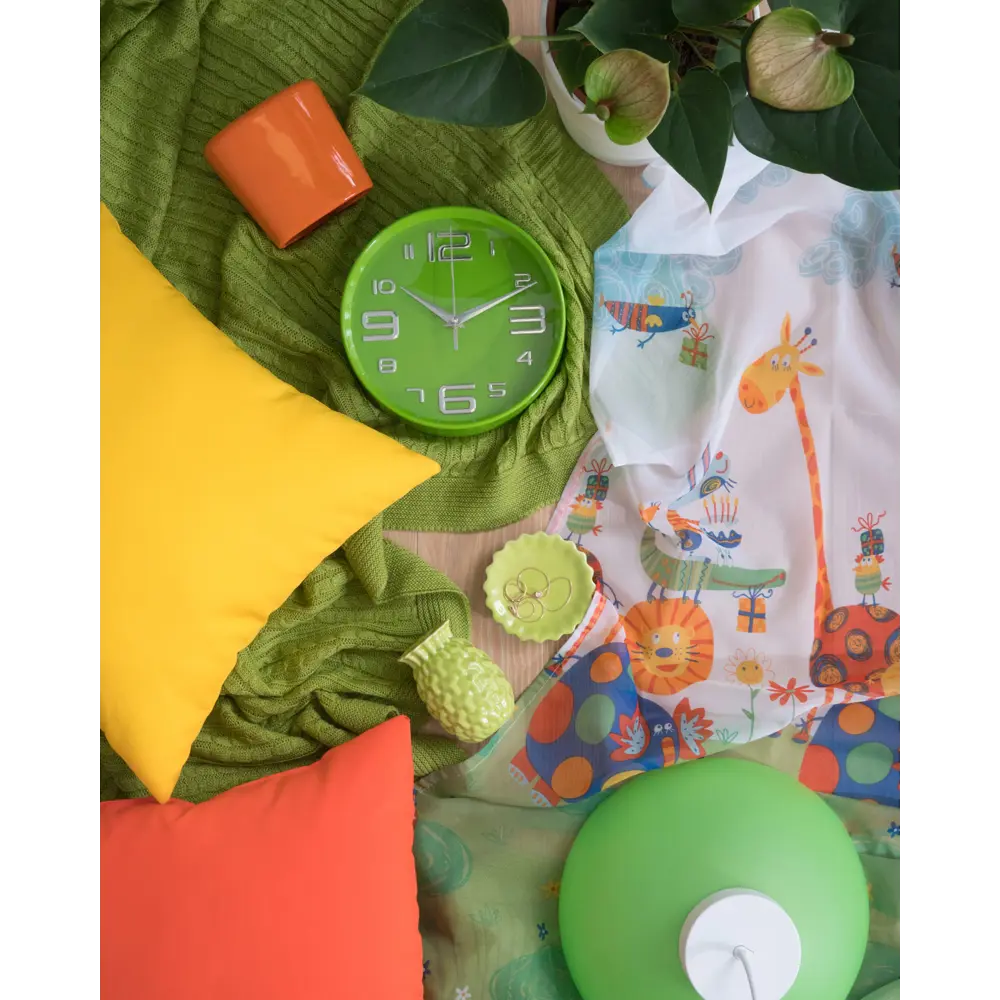 Часы настенные цвет зеленый диаметр 20 см Santreyd STLM-2035721 - Вид №6