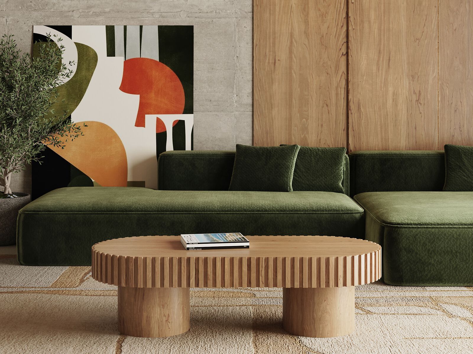 Деревянный овальный журнальный столик ANA ROQUE INTERIORS ARCH-00045424 - Вид №1