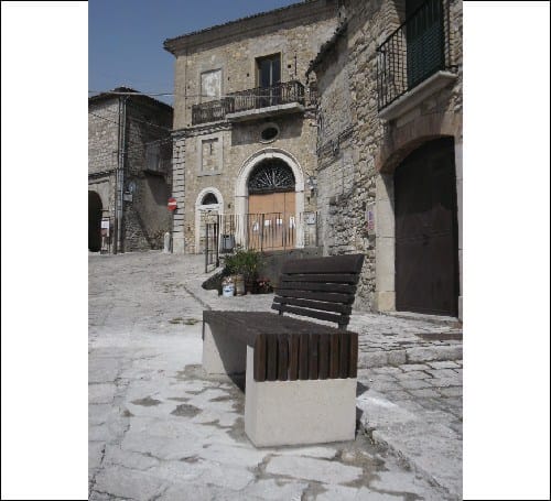 Деревянная скамья со спинкой Viscio Urban Design DANIA ARCH-00085699 - Вид №5