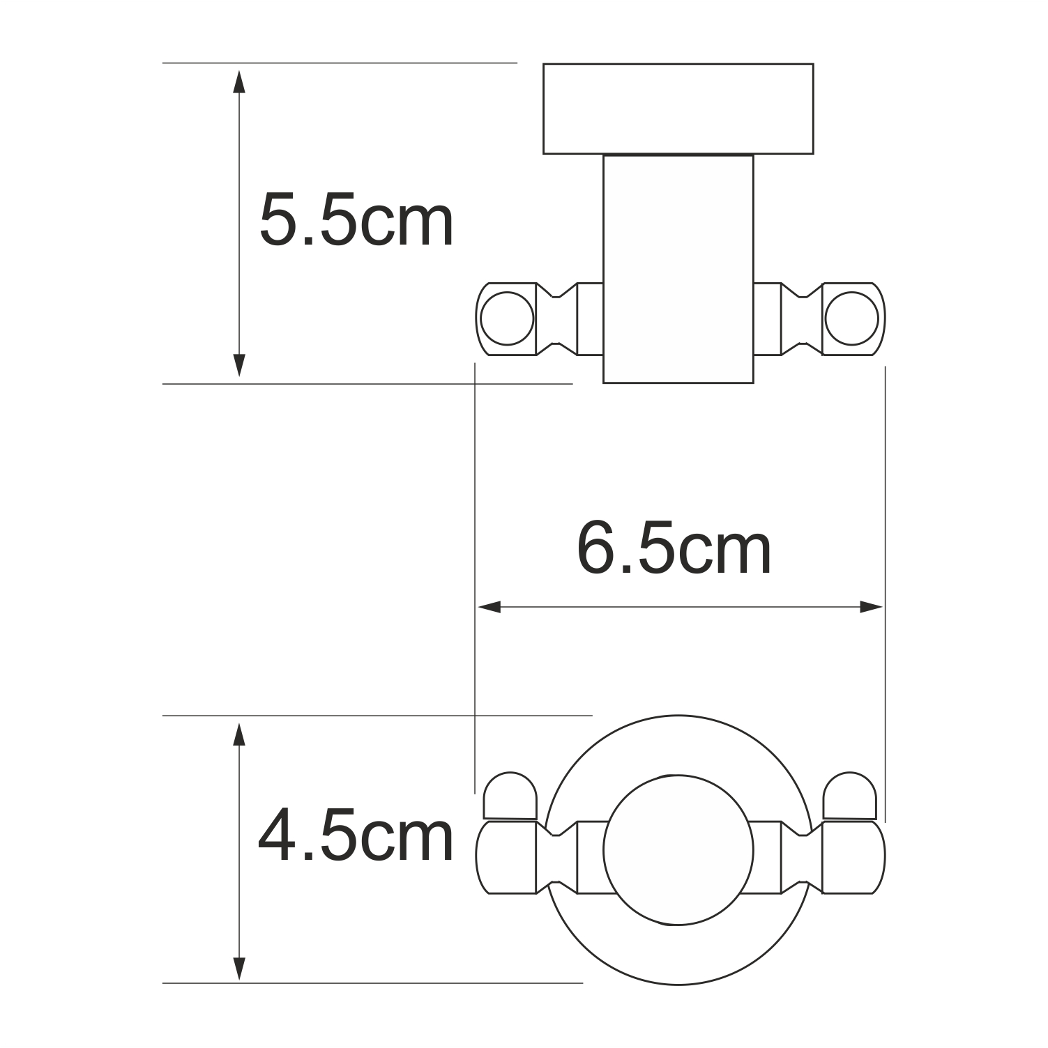 K-9423D Donau (ранее К-9423) Крючок двойной WasserKRAFT Donau K-9400  - Вид №2