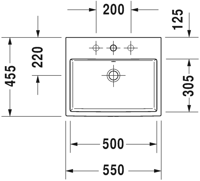 0383550060 Накладная раковина под столешницу  овальная Duravit Vero Air - Вид №1