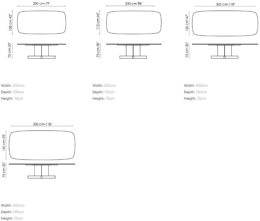 Bonaldo Прямоугольный стол из дерева или керамики sun-id-1459032 - Вид №4