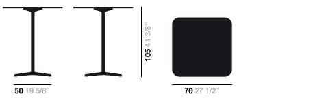 Высокий квадратный стол Arper ARCH-00113736 - Вид №2