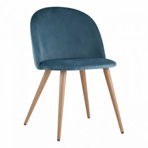 Стул с мягкой обивкой голубой с ромбами "Лион" STOOL GROUP ДИЗАЙНЕРСКИЕ 00-3881978 Голубой