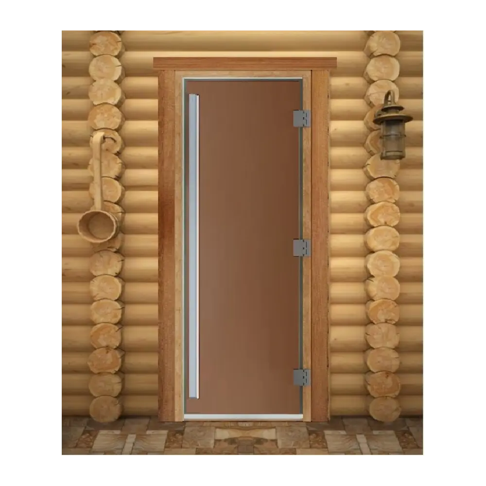 Дверь для сауны Престиж 70x190 см стекло цвет бронза матовая Santreyd STLM-2209718 - Вид №1