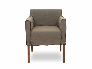 Тканевый стул с подлокотниками