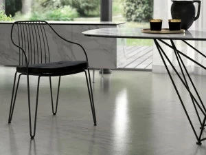 Ozzio Italia Металлический стул с подлокотниками  S020