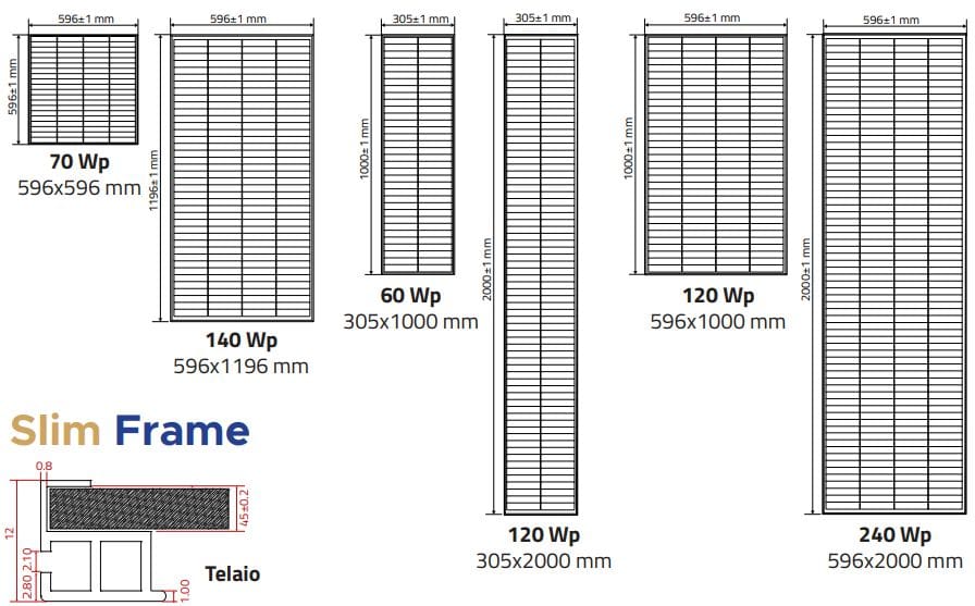 Modulo fotovoltaico shingled full screen ECOBEL PV THIN-K® ARCH-00153247 - Вид №2